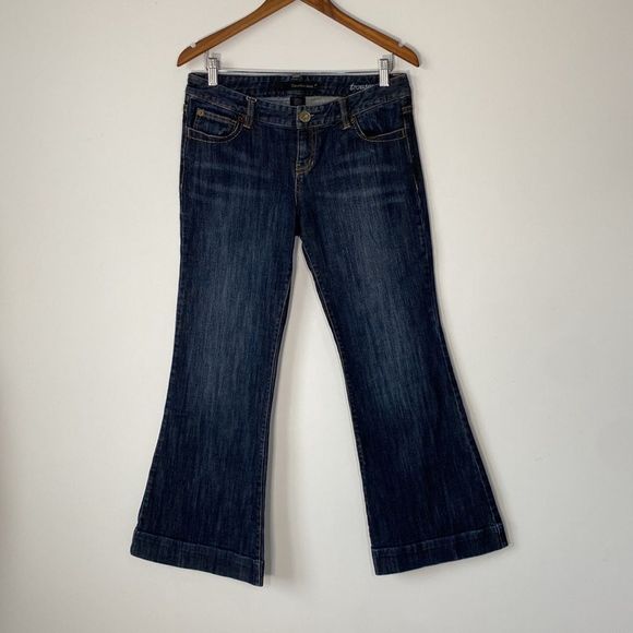 Vintage Calvin Klein Wide Leg Jeans Sz 10P - Picture 1 of 12